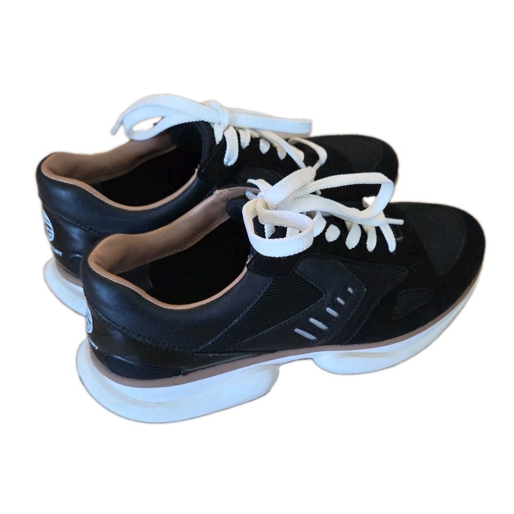 Tory Burch‎ Sport bubble lace up Sneakers Black White Size 10.5